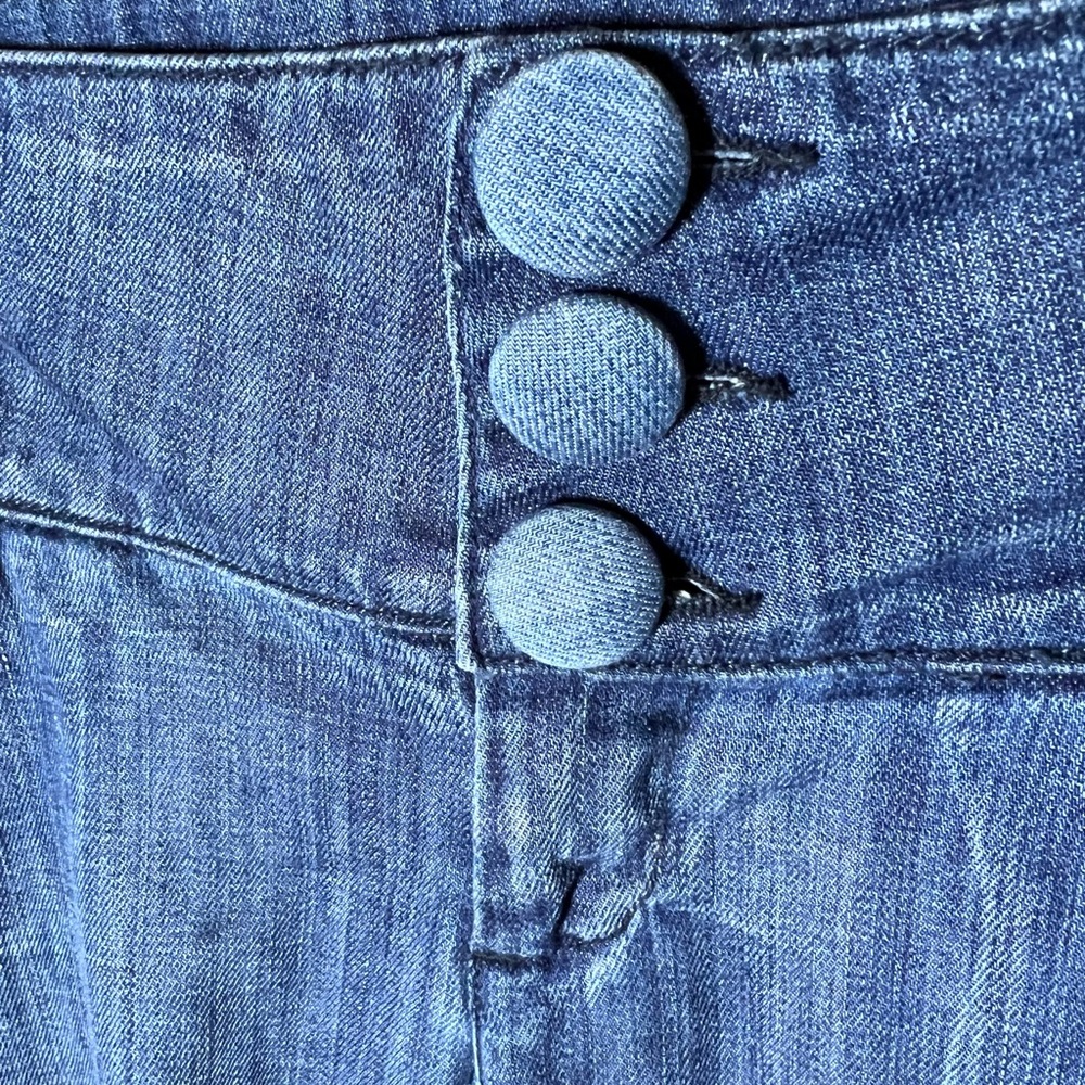Fidelity Tantra Wide Leg Medium Wash Denim Jeans Sz 29 - Picture 7 of 13